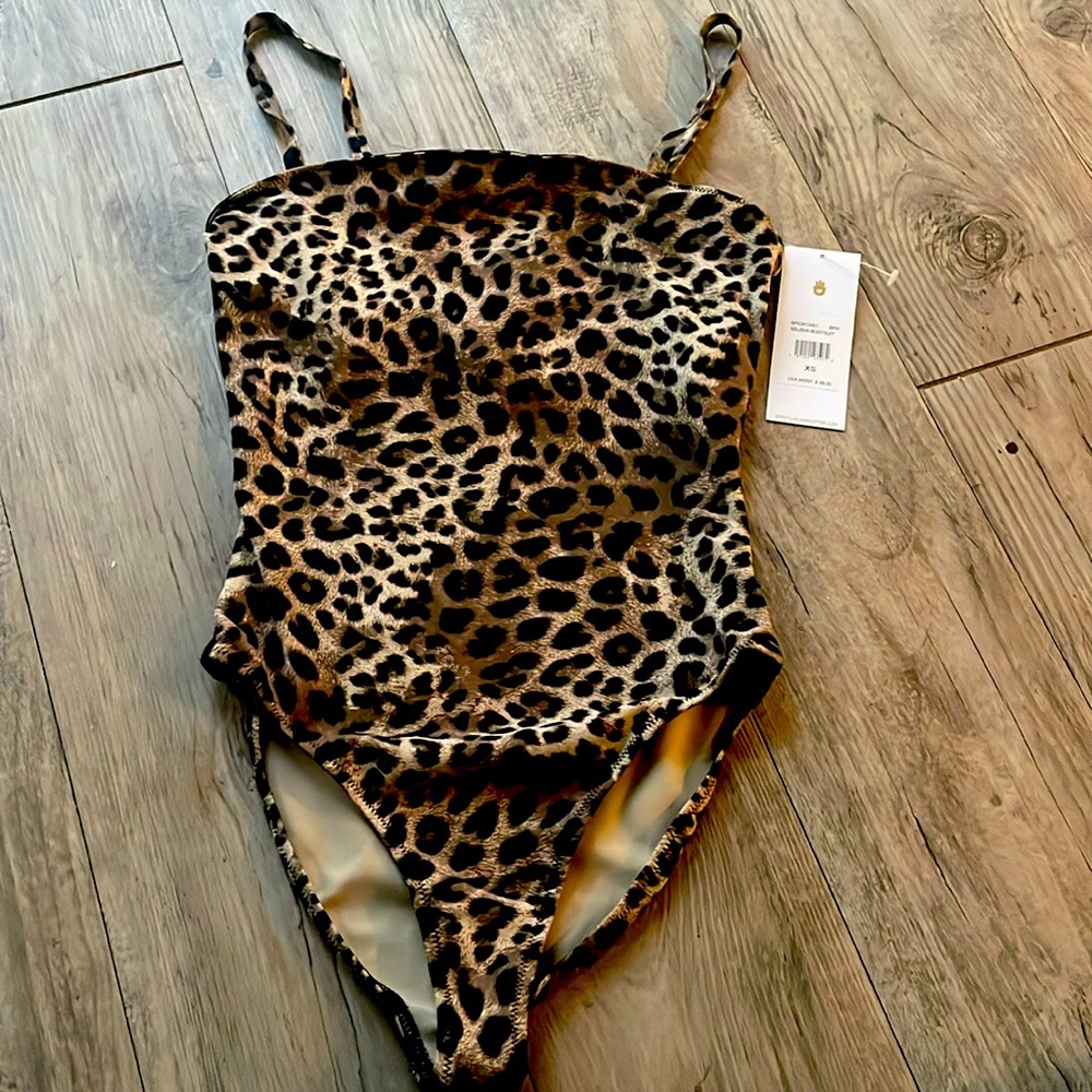 NWT - Spiritual Gangster Leopard Bodysuit in XS